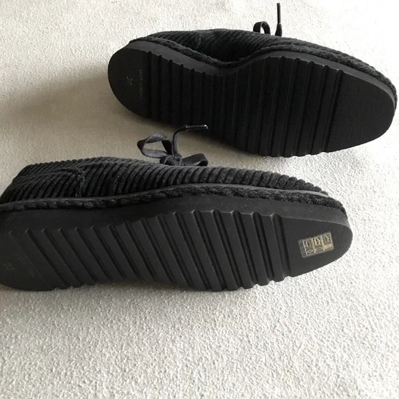 Castaner Black Corduroy Platform Sneakers, Size 7, 38 EUR - Picture 4 of 7